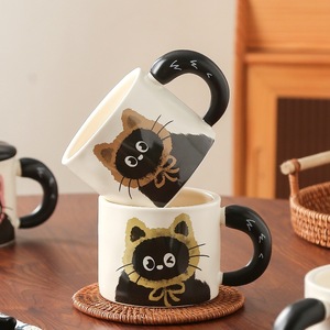 <span class=keywords><strong>Taza</strong></span> de Cerámica con Logotipo Personalizado de Gato, Recuerdo de Boda, Lista para Enviar, con Caja de Regalo - Product Image 5