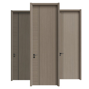 Núcleo de madera maciza para puerta interior de estilo moderno con material de polímero MDF con acabado de superficie compuesta de carbono para aplicación en dormitorio - Product Image 1