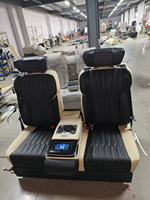Hochwertiger Luxus-VIP Maßgefertigter Leder-Aero-Sitz Sofa-Bett Multivan Caravelle Volkswagen Sprinter Van Vito Kompatibler Sitz