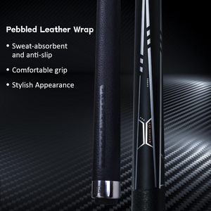 Stecca da Biliardo Meccanica Little Monster da 58 Pollici, Asta in Fibra di Carbonio Nera Tempesta, con Perno Uni-Loc 12.5mm 19oz - Product Image 3