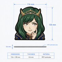 Oferta Especial: Adhesivos Holográficos 3D para Autos, Personalizables con Logotipos de Anime, para Eventos Promocionales y Regalos Empresariales