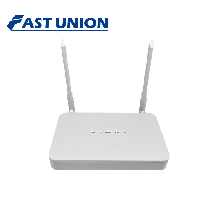 핫 세일 F670L V7.1 ONU 듀얼 밴드 FTTH ONT 4GE + 1POTS + 2.4G WIFI + 5G WIFI + 1USB WIFI 및 영어 펌웨어