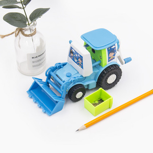 Promoción de papelería, suministros escolares, excavadora en forma de coche, sacapuntas mecánico manual para niños - Product Image 5