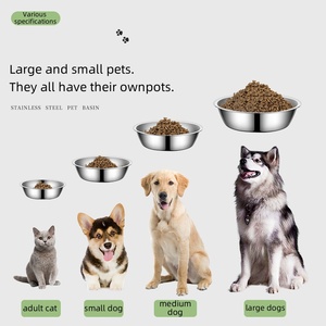 Tigelas de Aço Inoxidável para Cães, Ecológicas, com Borda Lisa e Base Estável, Tigela para Comida e Água para Cães Pequenos, Médios e Grandes - Product Image 5