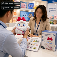 Juguete Educativo con IA, Muñeco de Peluche de Goma Controlado por Aplicación, con Ojos Dinámicos que Hablan, Robot de Aprendizaje STEM para Niños, Regalo