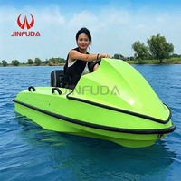 Jet ski électrique haute vitesse 50 km/h, 2 places, bateau kart aquatique ABS pour course en parc aquatique