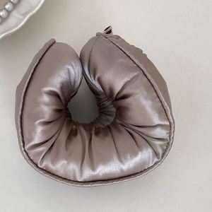 Meilleures ventes : Chouchous en satin uni, rembourrés en éponge épaisse, style coussin, pour femmes, accessoires et bandeaux pour cheveux de nuit - Product Image 4