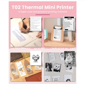 포메모 T02 영수증 미니 프린터 미니 포켓 스티커 프린터 휴대용 스마트 사진 프린터 아이폰용 - Product Image 4