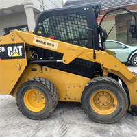 Mini-chargeuse compacte sur pneus d'occasion CAT246D, CAT246C, charge nominale 975 kg, godet 0,6 m³, moteur CAT C3.3B, garantie 1 an