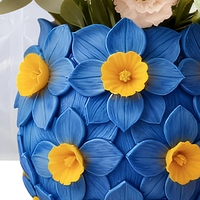 Moules en silicone multi-formes pour planteurs en gypse et béton, moule à pot de fleurs en ciment fait main pour la décoration de la maison