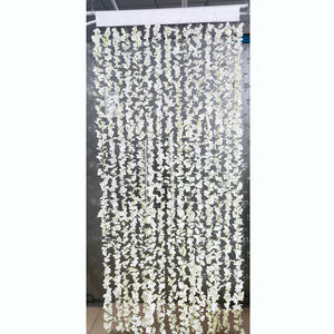 結婚式の生地の花の背景ハンギングフラワーガーランドの背景シルクフラワーガーランド出入り口カーテンルームディバイダー、イベントの背景 - Product Image 6