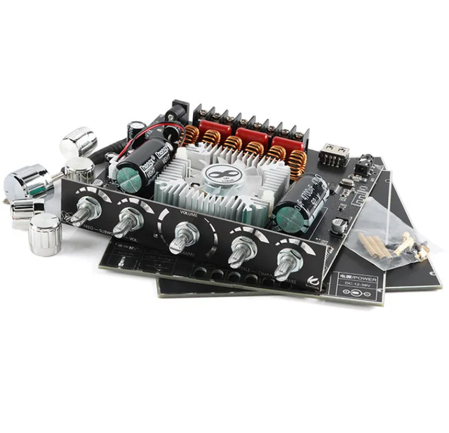 XY-S220H 2.1 Channel TDA7498 Power Amplifier Module High And Low Subwoofer 160W*2+220W Super Tpa3116