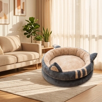 Coussin de repos pour animaux de compagnie en forme de patte de chat, double couche, doux et chaud, pour chats et chiens, lit de repos intérieur mignon en forme de patte pour petits animaux