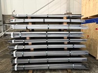 Tôle d'acier non allié galvanisée à chaud, ondulée, à motif électro-terné, épaisseur 0,8 mm (2 mm), laminée à chaud, revêtement de zinc par trempage à chaud