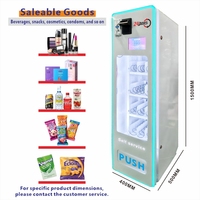 Máquina Expendedora Automática de Pared para Exteriores, Estándar Europeo, Pantalla Táctil de 7 Pulgadas, para Snacks y Bebidas, Blanca, con SDK Remoto