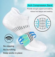 Chaussettes de sport respirantes antidérapantes pour la course à pied, vente en gros, séchage rapide, avec languette de maintien au talon, chaussettes athlétiques