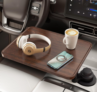 Table flottante universelle pour voiture, rotation à 360°, plateau pour ordinateur portable et nourriture, pour siège avant et arrière, installation facile et rapide, compatible avec la plupart des modèles de voitures