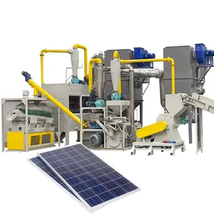 Yeni tasarım güneş paneli pili levha geri dönüşüm fabrikası silisyum Metal geri dönüşüm makinası
