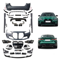 Body Kit Model M4 dengan Bumper Depan Belakang, Side Skirt, dan Grille untuk BMW Seri 4 G22 G23 2021-2025 Konversi Grosir