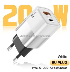 อะแดปเตอร์ชาร์จเร็ว 20w PD QC3.0 ช่องเสียบ USB สำหรับชาร์จเร็ว รองรับปลั๊ก EU และ US สำหรับ iPhone 16 15 14 - Product Image 5