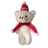 Vente chaude Noël Édition Limitée Chapeau De Père Noël Écharpe Ours En Peluche Jouet En Peluche Aimé Par Les Enfants Cadeau De Noël