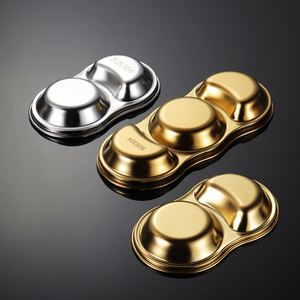 Korean Sauce Plates Metal Sauce Plates Sushi <b>Tray</b> Soy Tomato Sauce Spices Flavor Condiment Dip Bowls <b>BBQ</b> Home Kitchen - Product Image 4