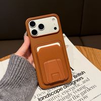 Étui de téléphone en cuir PU Minibook pour iPhone 18 Series, coque fine antichoc avec anneau de protection de l'appareil photo, doublure en microfibre douce