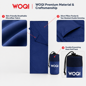 Doublure <span class=keywords><strong>de</strong></span> <span class=keywords><strong>sac</strong></span> <span class=keywords><strong>de</strong></span> couchage WOQI pour le froid, pour le camping en plein air, ultralégère, enveloppante, respirante, vente en gros - Product Image 5