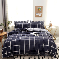 Parure de lit de luxe 4 pièces en 100 % coton, qualité hôtelière, avec housse de couette et 2 taies d'oreiller – Fournisseur direct usine