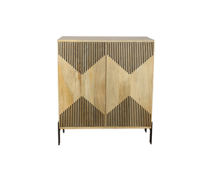 Wooden Cabinet with Spacious Storage <b>Shelves</b> and Doors Modern Furniture Storage Unit for Living Room Bedroom Office - Product Image 1