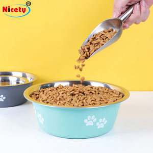 Tigelas e Comedouros para Animais de Estimação em Aço Inoxidável com Base de Borracha Antiderrapante para Cães Pequenos, Médios e Grandes - Product Image 3