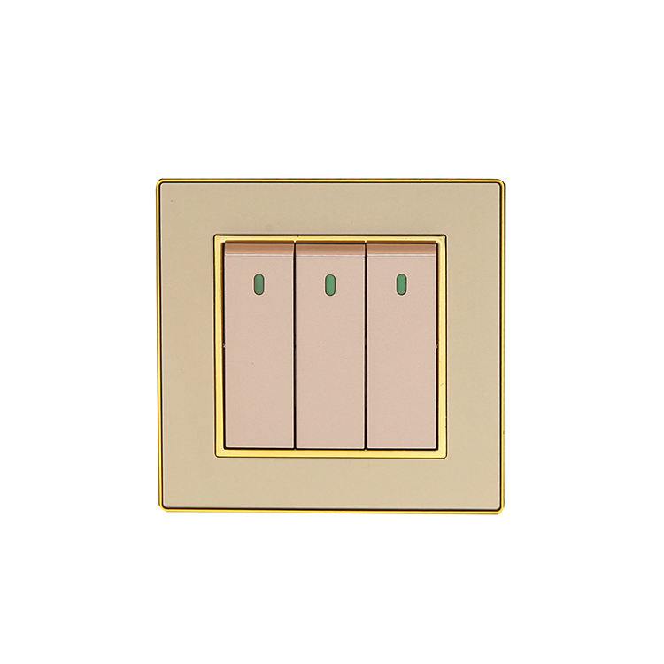 Luxury Design Wall Switch 1/2/3gang 1/2way UK Standard Light Switch Electrical Supplies for House