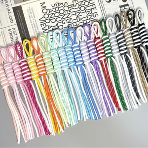 New Fashionable Handcrafted Braided Polyester <b>Lanyard</b> Carabiner <b>Keychain</b> Kettle Rope Bag Hanging Mobile Phone Strap Premium - Product Image 1
