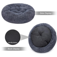 Neues Design Donut-Hundebett Luxuriöses Extra Großes Abnehmbares Waschbares Bezug-Matratzen-Set Großes Rundes Hundesofa