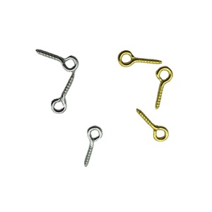 Jewelry Eye Screws Gold And Silver Iron Plated For Necklace Making Ring Shape Jewelry Buckle Components - Product Image 5