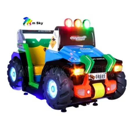 Jeep carro pai-criança família interna moeda, operado, fibra de vidro, kiddie, equitação 3d, vídeo, jogos de corrida, máquina, diversões para crianças