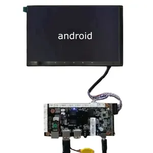 Dual lvds embutido android mini placa única publicidade quiosque tela placa-mãe com processador 12V