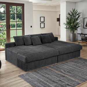 Ensemble de canapé modulaire convertible, canapé moderne écologique rembourré en mousse à mémoire de forme pour salon et chambre à coucher - Product Image 2