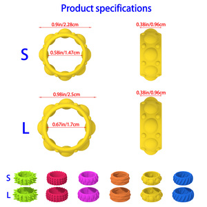 New Sensory Spinner Fidget <b>Rings</b> for Anxiety Finger Massage Toys <b>Stress</b> Relief Finger Autism Anti Acupressure <b>Ring</b> Gift - Product Image 2
