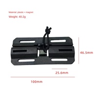 Nouvelle conception de boucle de ceinture magnétique de sécurité en plastique POM, étanche, durable, avec système de verrouillage central, pour accessoires de sac à dos