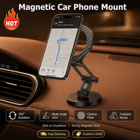 Support magnétique pour téléphone de voiture Syncwire, aimants puissants, entièrement en métal, flexible, rotation à 3 axes à 360 degrés pour 17/16/15/14 Pro Max