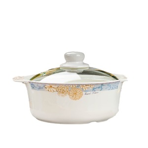 Luxury Eco-Friendly Flower Patterned Bone China <b>Dinnerware</b> Sets Ceramic Plates and Bowls - Product Image 5