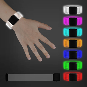 Bracelets lumineux LED néon pour club de course nocturne, brillent dans le noir, pour bar, fête, rave, <span class=keywords><strong>concert</strong></span>, bracelets lumineux en PVC souple magnétique - Product Image 1
