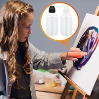 Flacon vide de 10 mm pour graffiti, flacon compressible transparent rechargeable, marqueur pour bingo, pour outils de graffiti et de peinture
