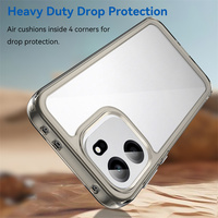 Coque de téléphone transparente en TPU + acrylique pour OPPO A6K/K14/K14X/A6X/Reno16 avec cadre de caméra surélevé, ajustement fin et protection anti-chute