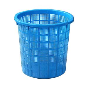 Thickened Plastic Round <b>Basket</b> Large Size With Handle And Cord Hole <b>Stackable</b> For Storage Fruit Vegetable Clothes - Product Image 3