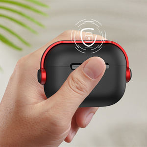 Funda Protectora para Auriculares con Soporte y Correa, Resistente a Golpes, para <span class=keywords><strong>AirPods</strong></span> Pro 3, Funda Protectora contra Caídas para AirPod 4/3/2, Naranja - Product Image 5