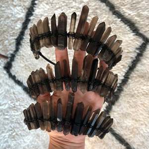 HONGZHUO 2024 최고의 선물 전기도금 투명 애쉬 천연 다크 브라운 크리스탈 블랙 헤어밴드 HZ 파티 헤어밴드 신부 헤어 빗 - Product Image 2