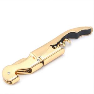 Custom Logo Wine Accessory Tool Metal 2 Step Gold Customize Red Wine Key Waiter <b>Cork</b> <b>Bottle</b> Corkscrew Wine Opener - Product Image 4