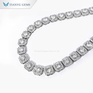 Collar de Tenis Redondo de Lujo Tianyu, Estilo Hip Hop, Cadena de Moda con Circonita para Hombre y Mujer - Product Image 2